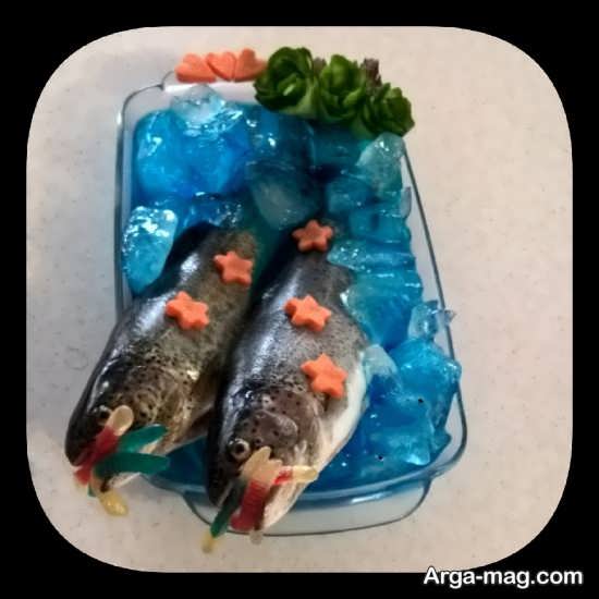 تزیین متفاوت ماهی یخچال عروس