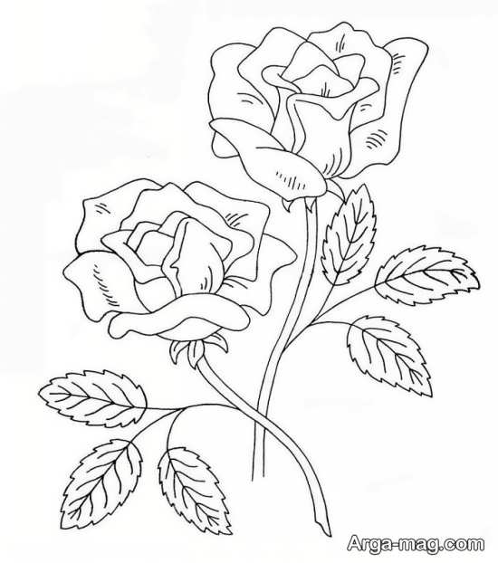 طرح گل برای گلدوزی 