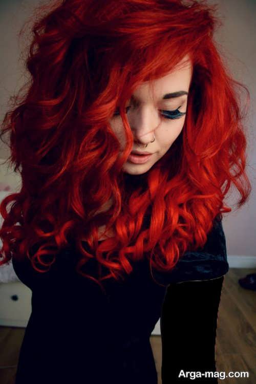 رنگ موی قرمز آتشی 