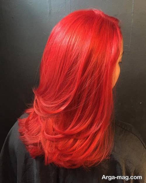 رنگ مو قرمز آتشی 