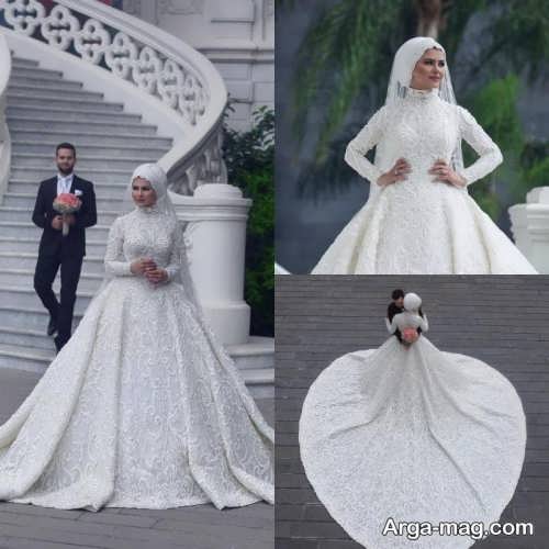 مدل لباس عروس محجبه 