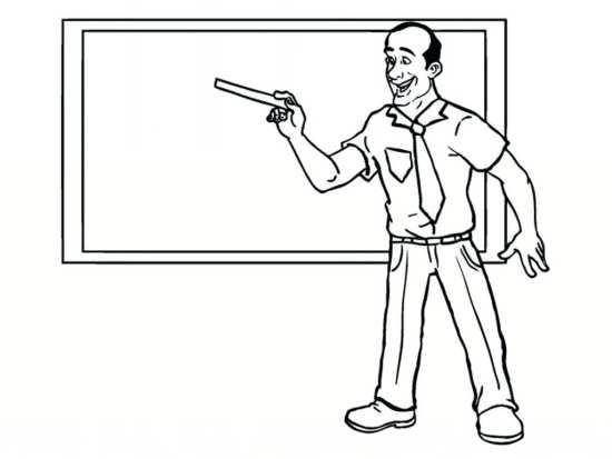 نقاشی ساده و جذاب برای روز معلم 