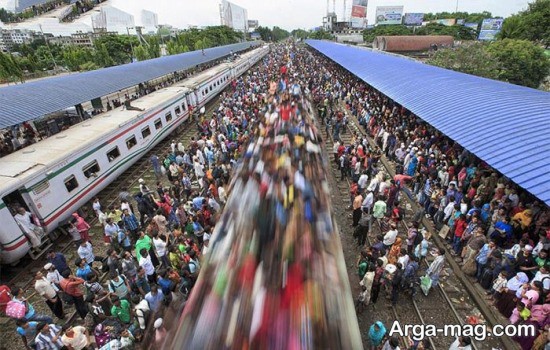 قطاری عجیب در بنگلادش