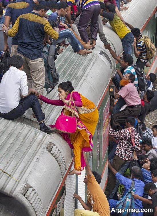 قطاری عجیب در بنگلادش
