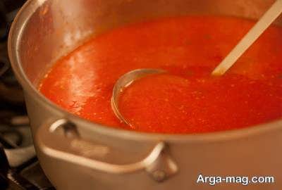 دستور پخت سوپ گوجه فرنگی در منزل 