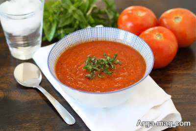 روش پخت سوپ گوجه فرنگی 