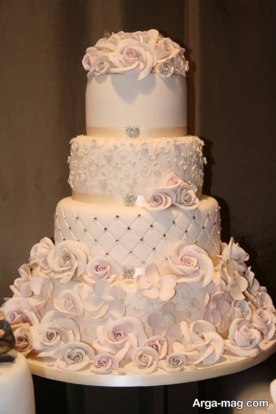 تزیین کیک عروس با روش های زیبا 