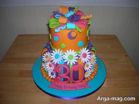 تزیین فانتزی کیک تولد دخترانه 