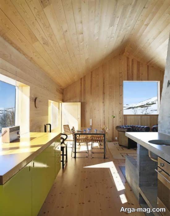 دیزاین ایده آل منزل با چوب