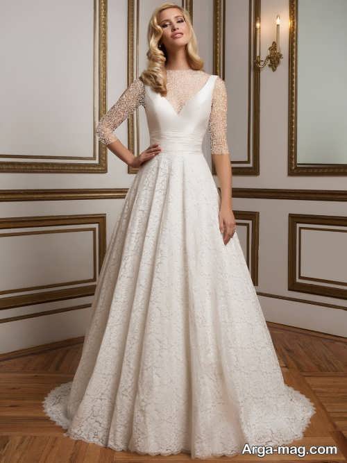 مدل لباس عروس بلند و زیبا