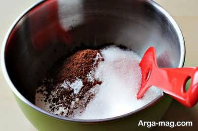 مخلوط شکر و پودر کاکائو 
