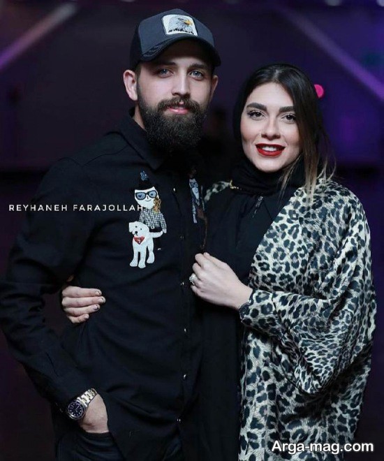 محسن افشانی و همسرش در سینما ملت