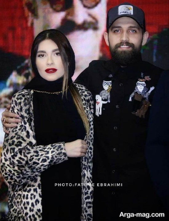 محسن افشانی و همسرش در سینما ملت