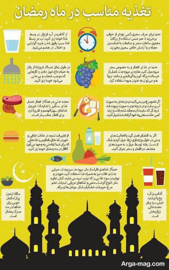 رژیم غذایی در ماه رمضان