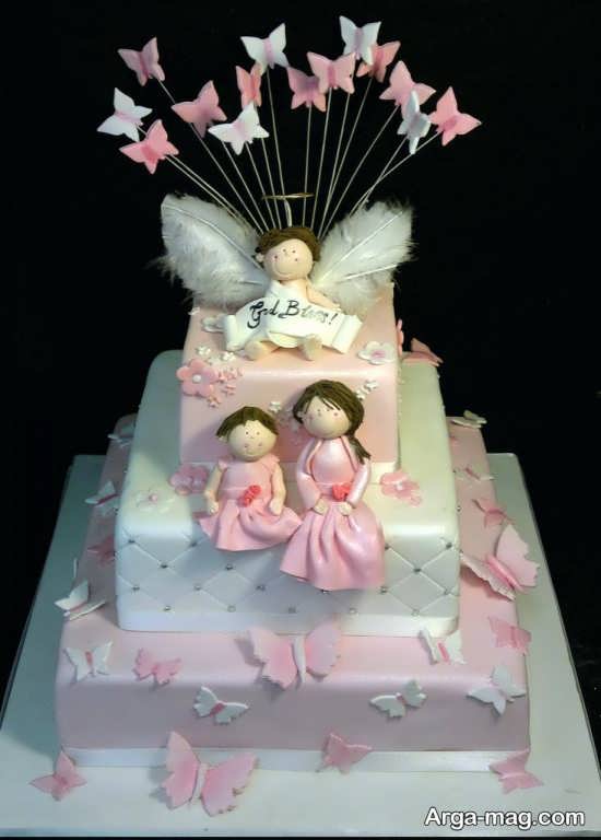 کیک تولد با تم فرشته
