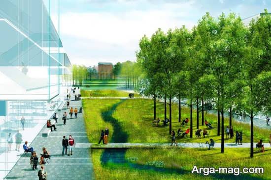 طراحی جالب فضای سبز شهری