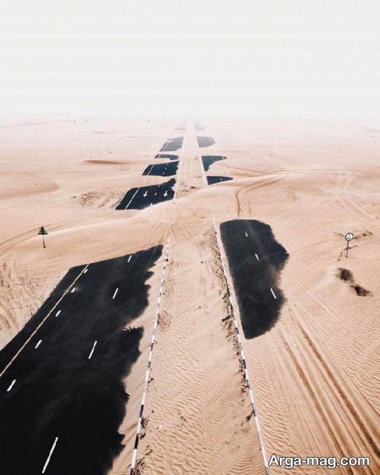 کشور عربی دبی از نمای بالا