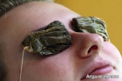 درمان گل مژه با چای سبز