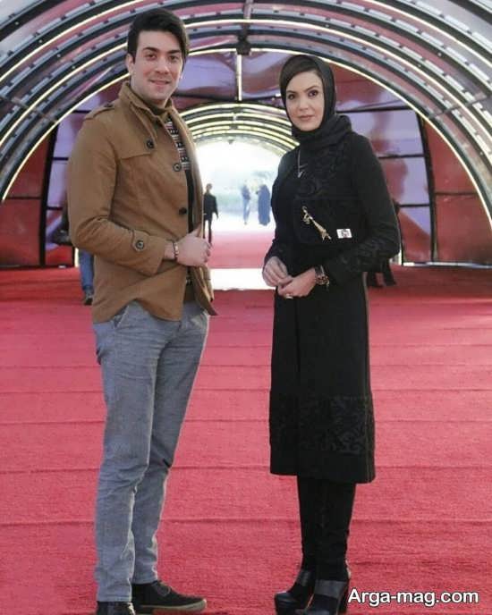سامیه لک در کنار همسرش در جشنواره