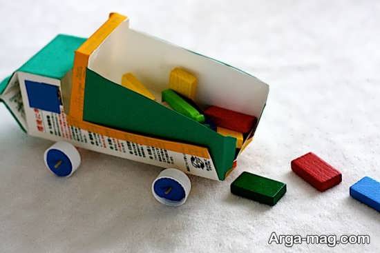 ساخت اسباب بازی اتومبیل با کارتن