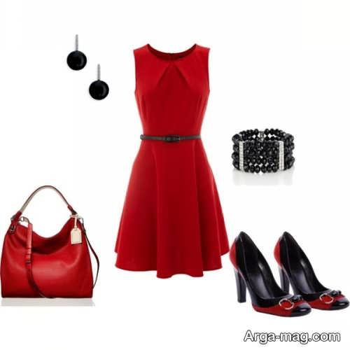 مدل ست لباس مجلسی قرمز و زیبا 