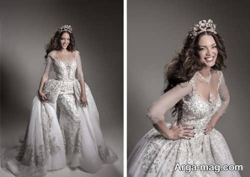 مدل لباس عروس زیبا و سلطنتی 