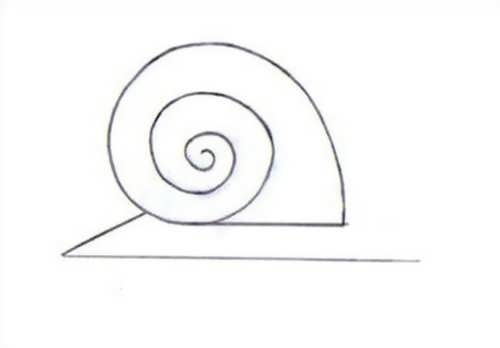 آموزش ساده برای کشیدن نقاشی حلزون 