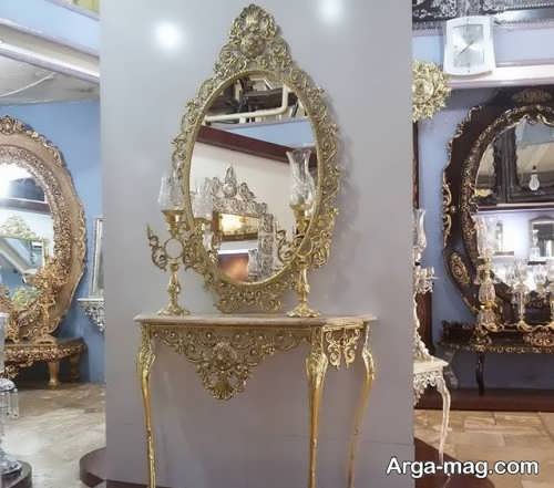آینه و شمعدان زیبا و جذاب 