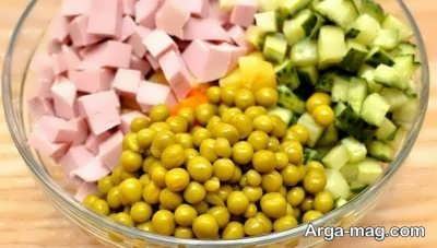 طرز تهیه سالاد الویه روسی 