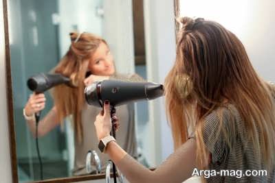 آموزش مرحله به مرحله صاف کردن مو با سشوار