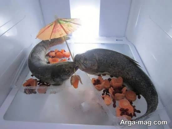 تزیین راحت ماهی یخچال عروس 