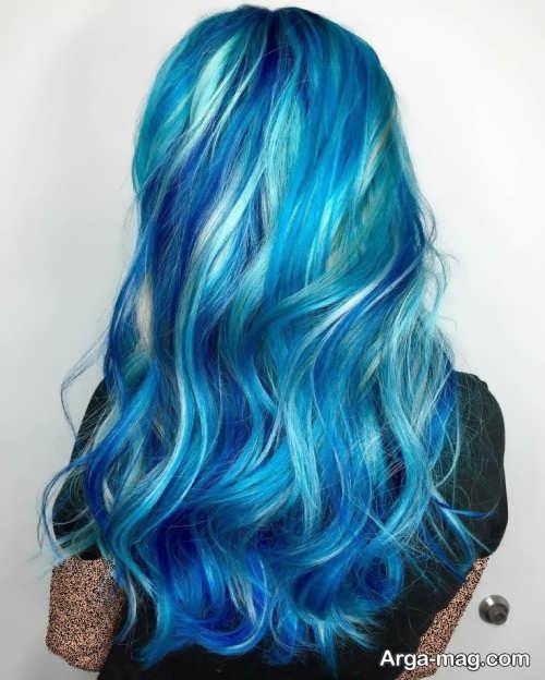 رنگ موی آبی زنانه 