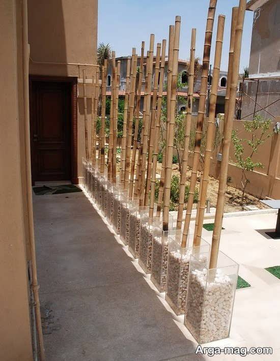 ایده تزیین خانه با چوب بامبو 