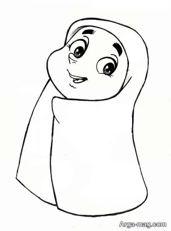 کشیدن نقاشی حجاب 
