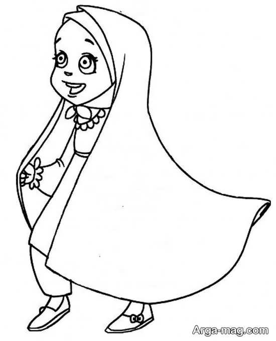 نقاشی جذاب حجاب 