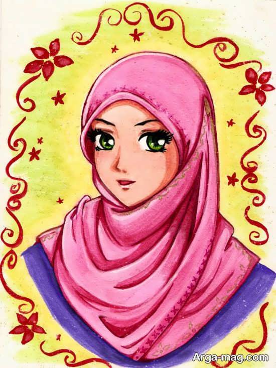 نقاشی در مورد حجاب برای کودکان 