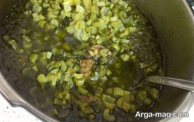 دستور تهیه خورش کرفس 