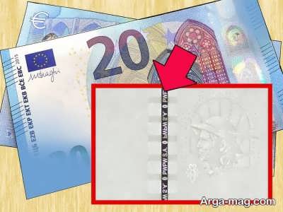 نخ امنیتی اسکناس یورو