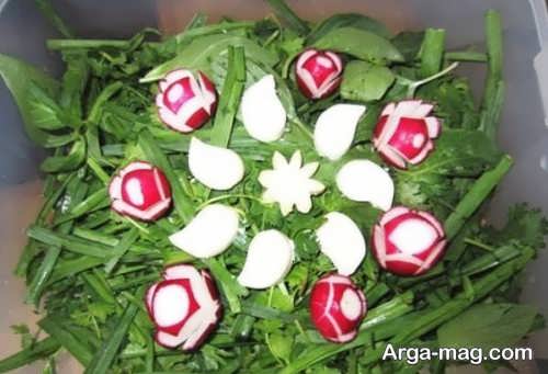 تزیین سبزیجات یخچال عروس