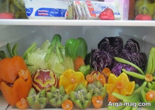 تزیین سبزی برای یخچال 