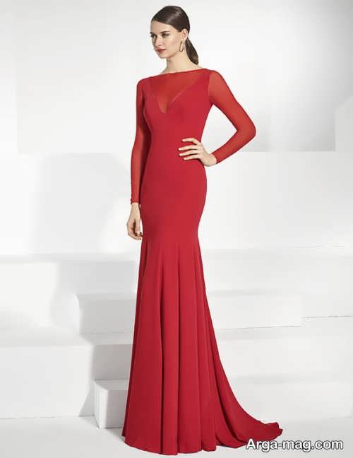 مدل لباس مجلسی قرمز 