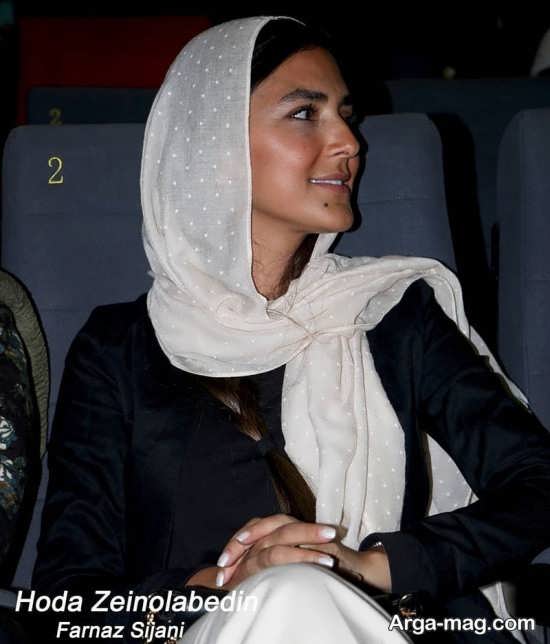 هدی زین العابدین با مدل موی بافته