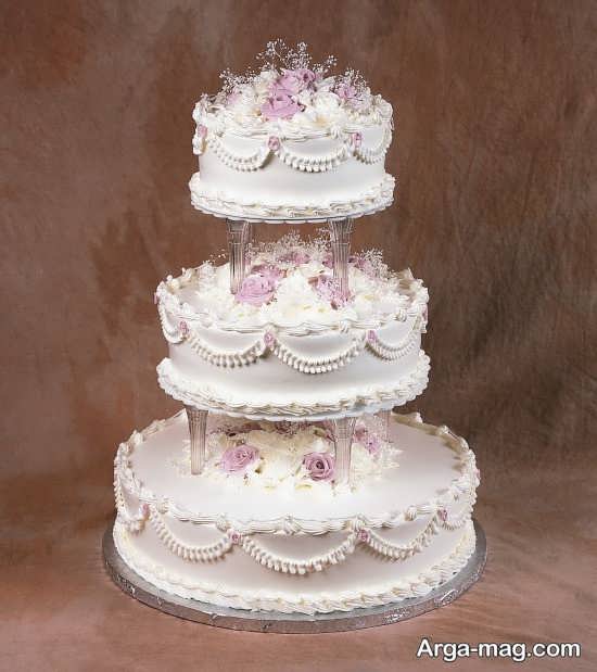 تزیین زیبا و خلاقانه کیک عروسی 
