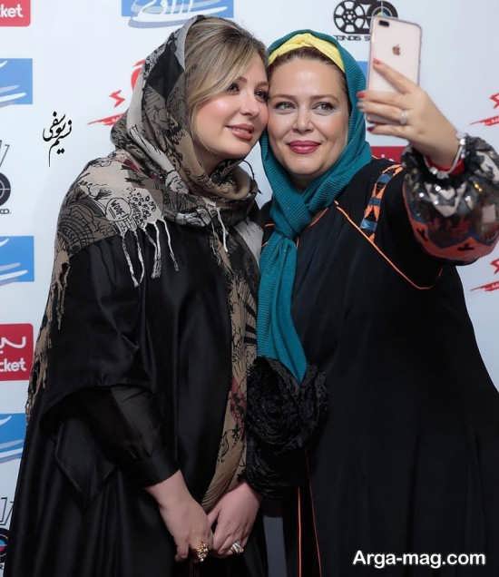 بهاره رهنما و همسرش در اکران مردمی فیلم هشتگ