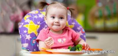 نوزاد ده ماهه باید چه غذایی بخورد 