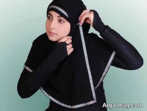 بستن شال عربی دخترانه 