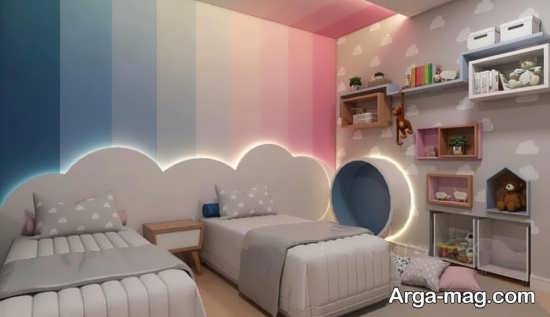  اتاق خواب با طراحی دو تخته