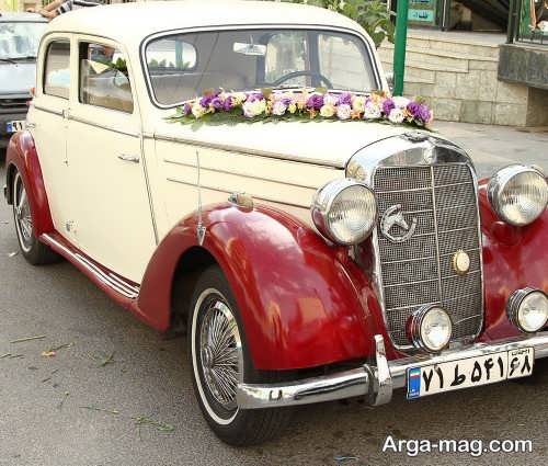 ماشین عروس زیبا و شیک کلاسیک 