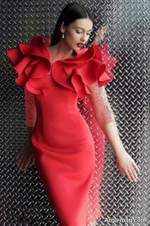 لباس مجلسی قرمز و زیبا 