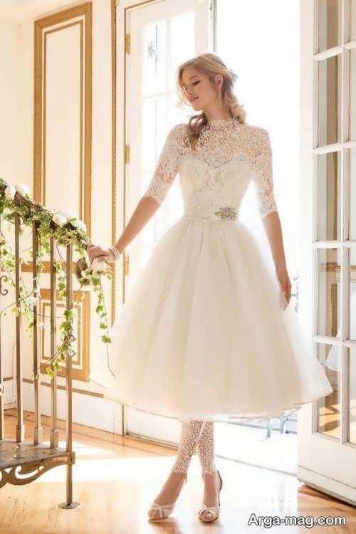 مدل لباس عروس پوشیده و زیبا 